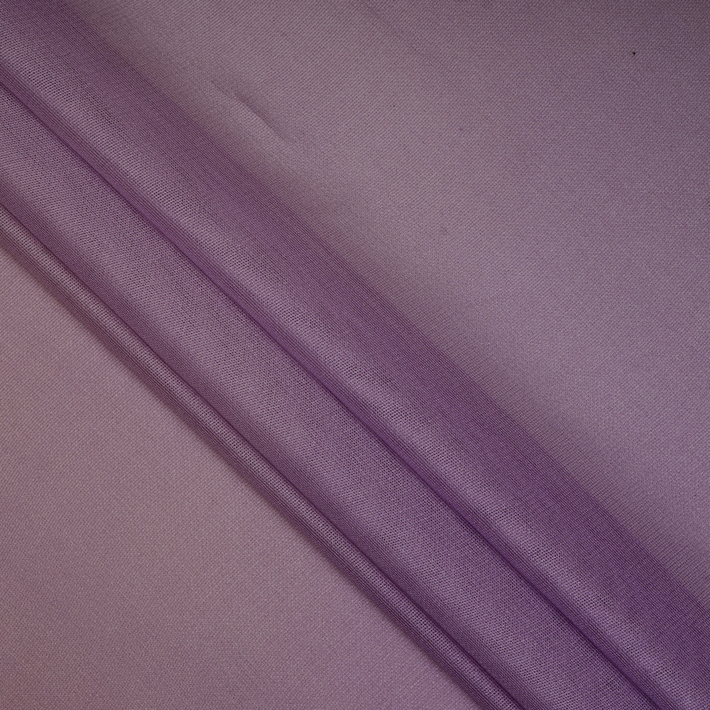 Lavender Color Ombre Dyed Georgette Mesh Silk Fabric