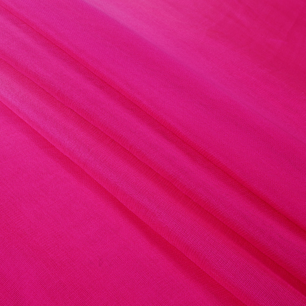 Pink Color Ombre Dyed Georgette Mesh Fabric