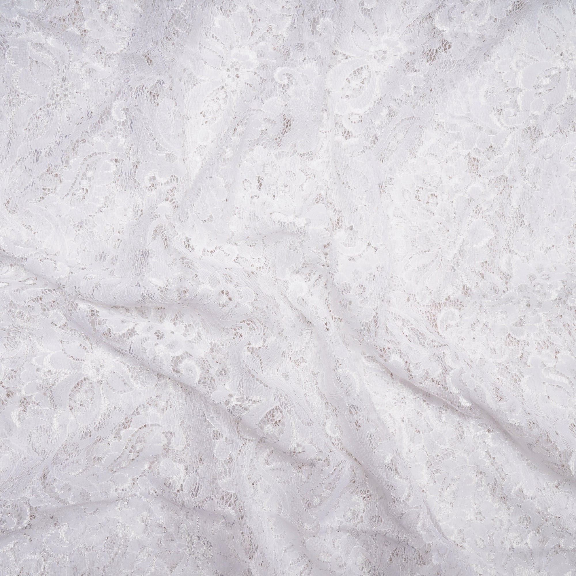 White Color Fancy Nylon Net Jacquard Dyeable Fabric