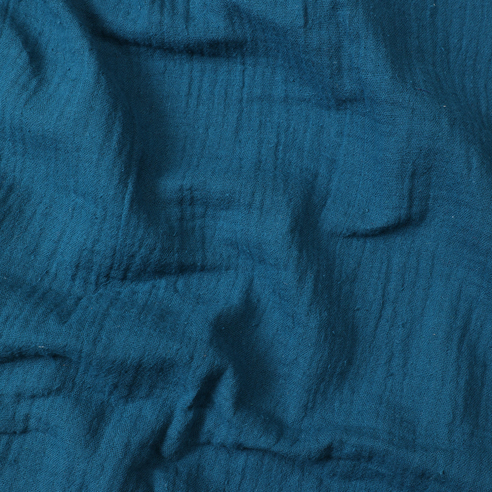 Teal Blue Color Cotton Fabric