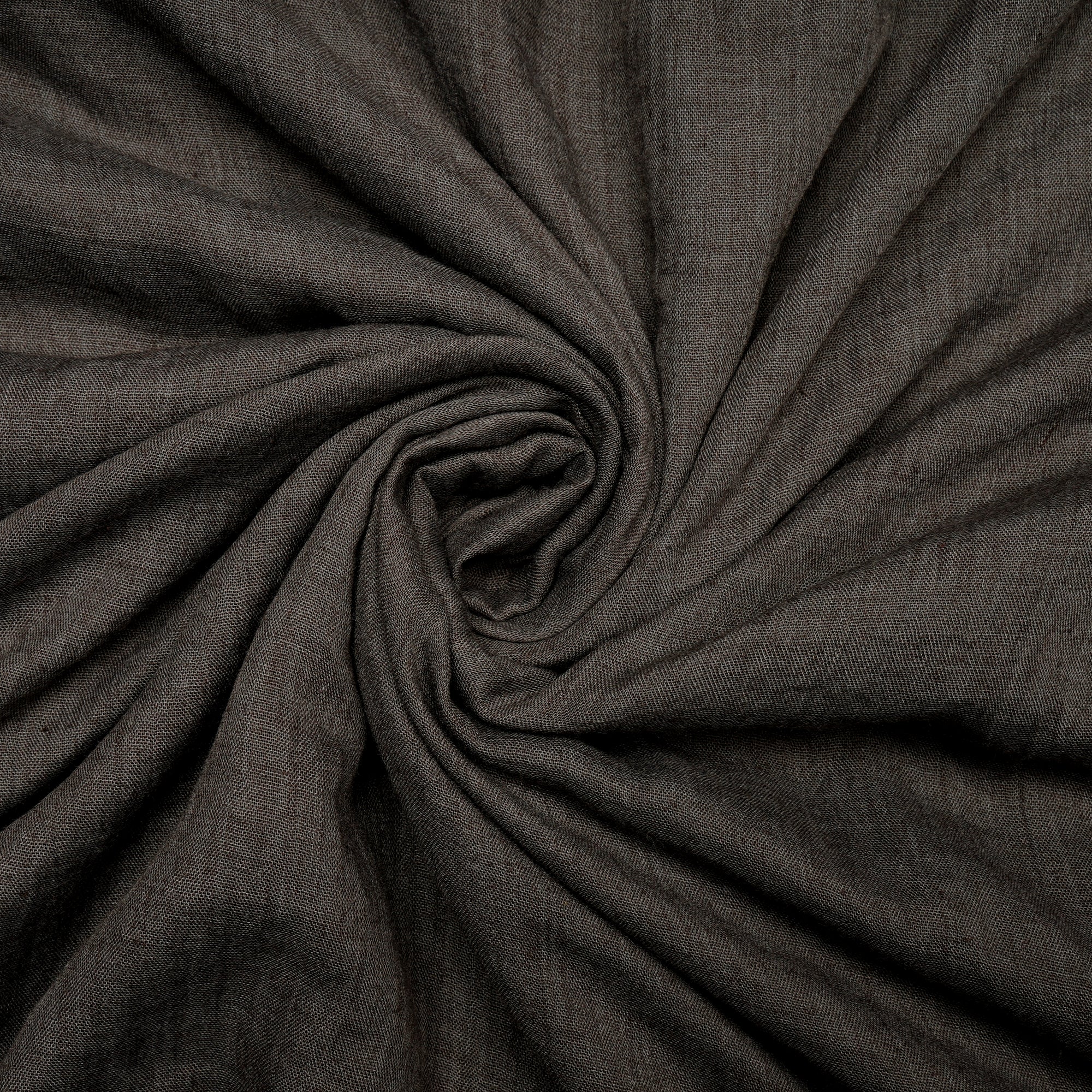 Dark Grey Cheese Cotton Chambray Fabric