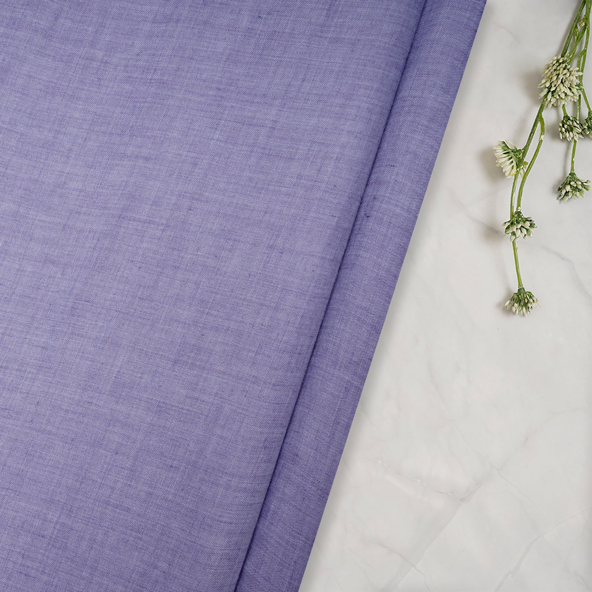 Lavender Cheese Cotton Chambray Fabric