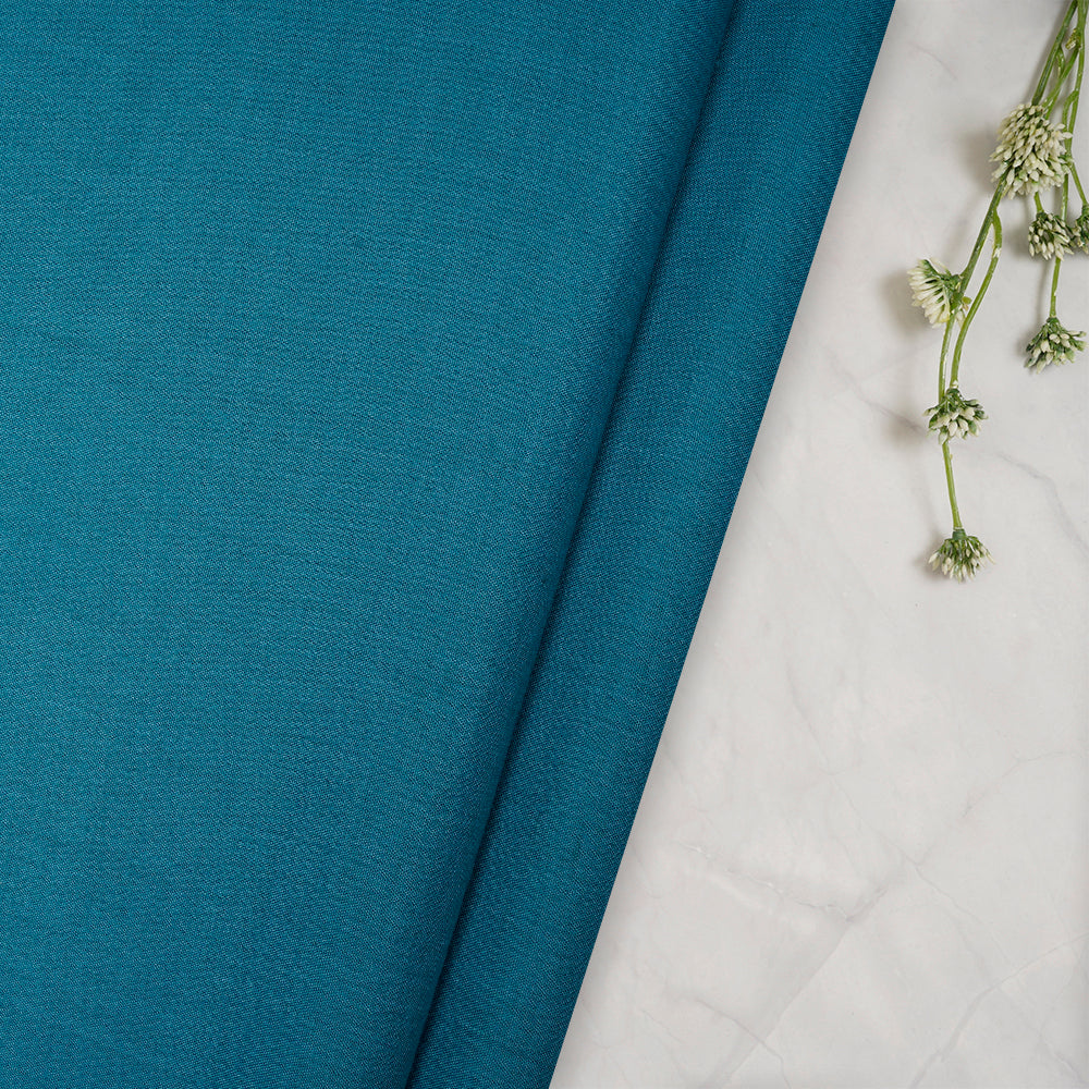 Eastern Blue Color Cheese Cotton Fabric