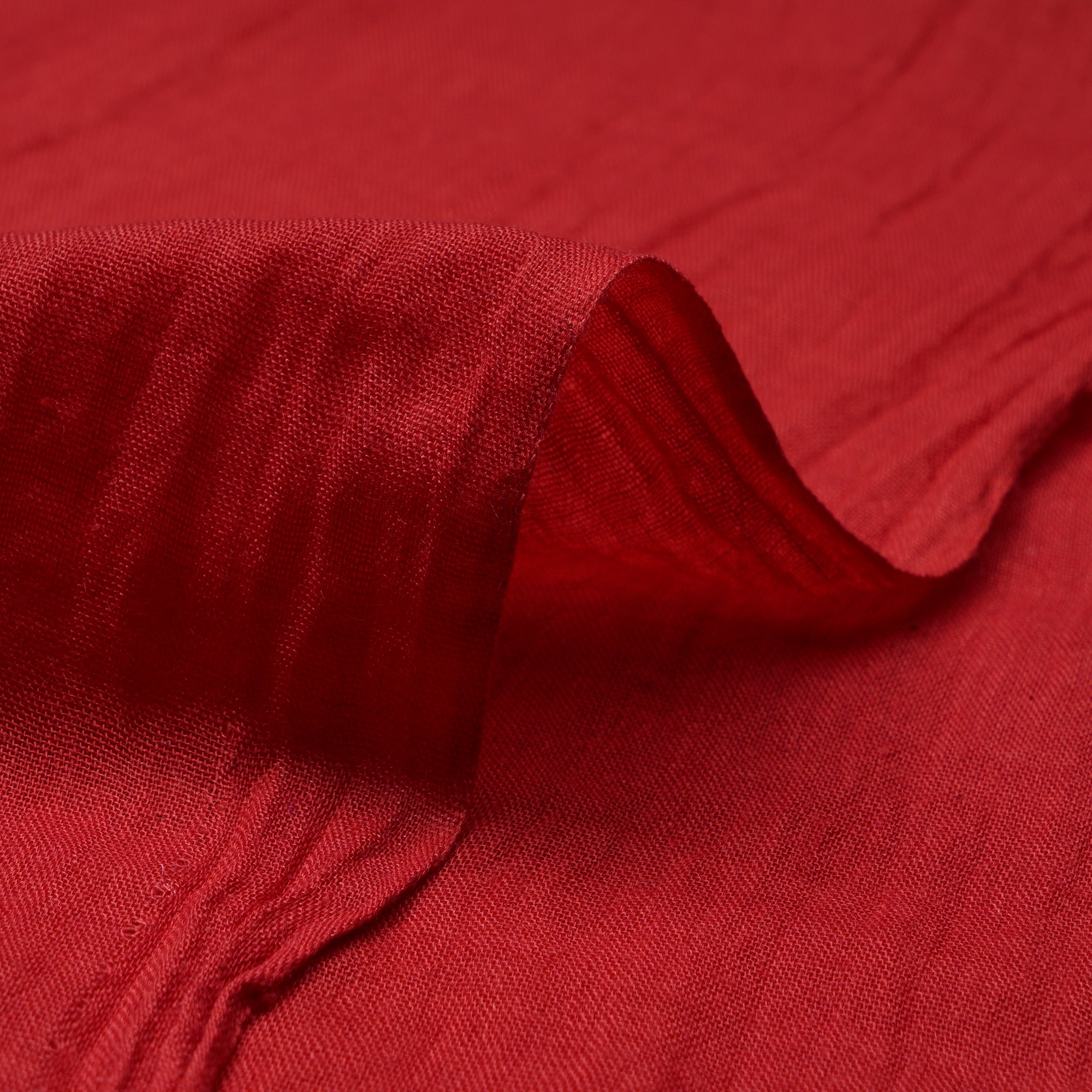Red Color Cheese Cotton Fabric