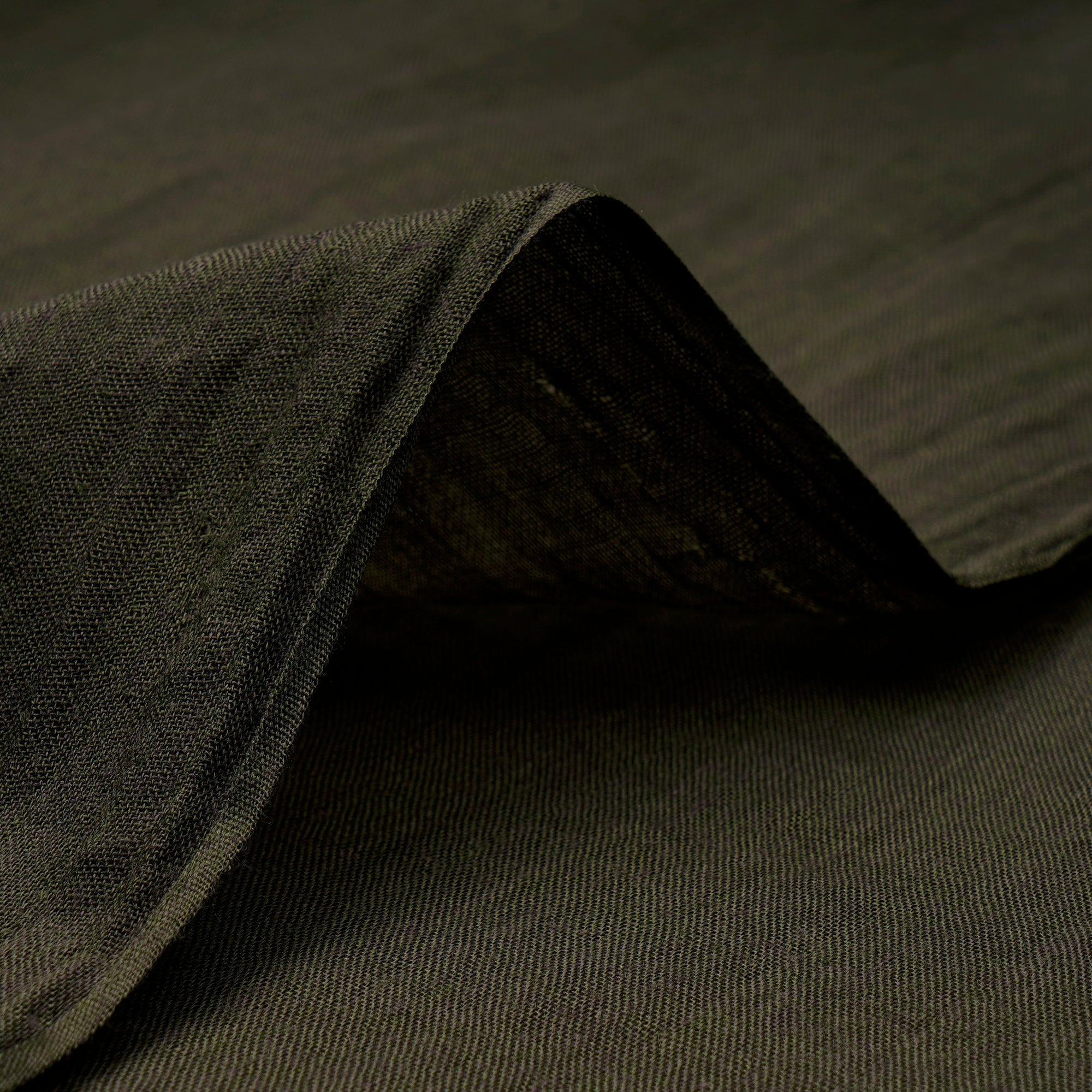 Army Green Cheese Cotton Chambray Fabric