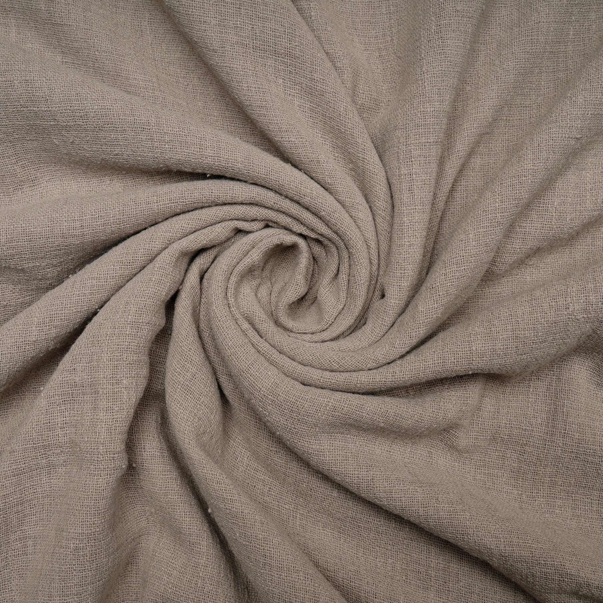Harbor Grey Mill Dyed Cotton Matka Slub Fabric