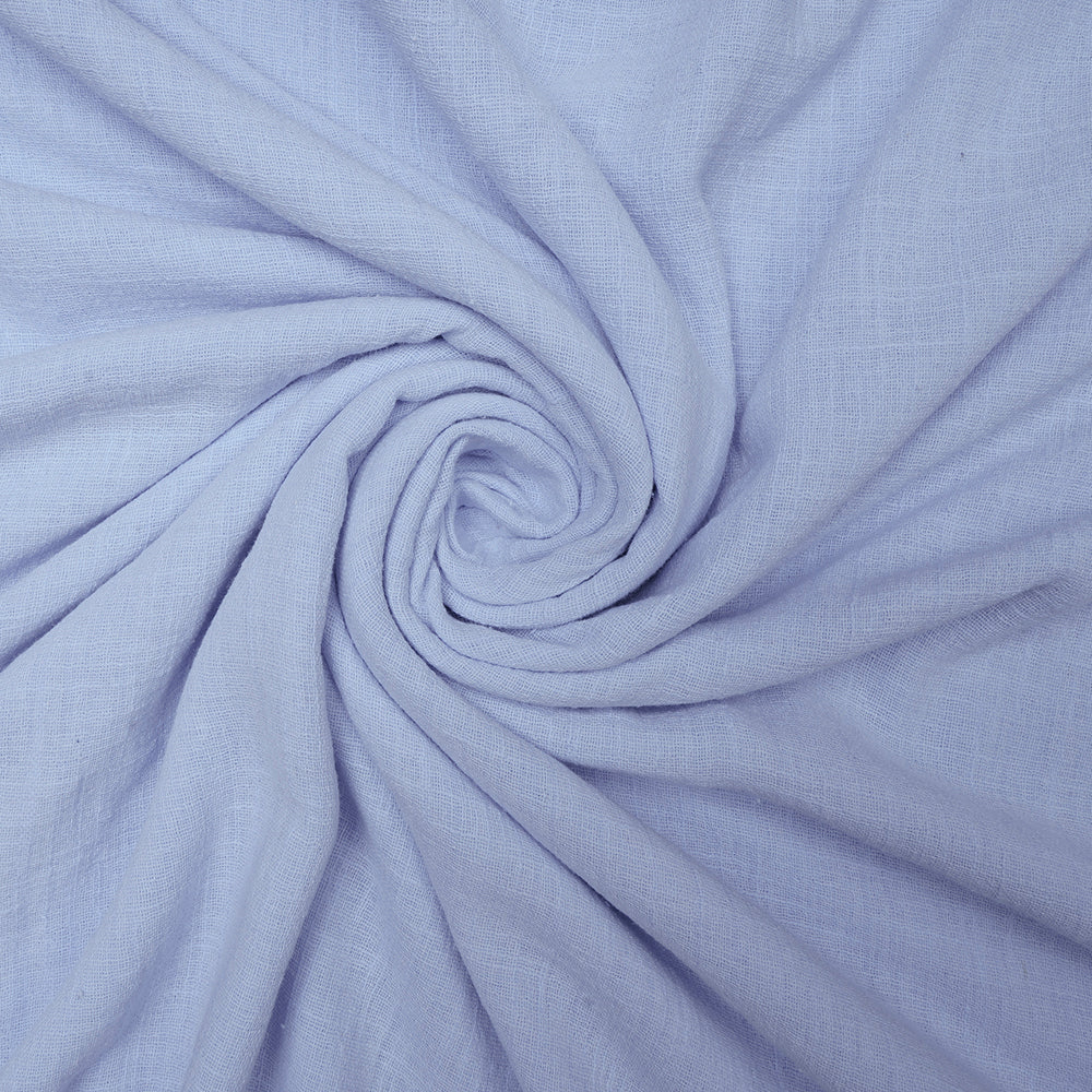 Light Blue Color Mill Dyed Cotton Viscose Slub Fabric