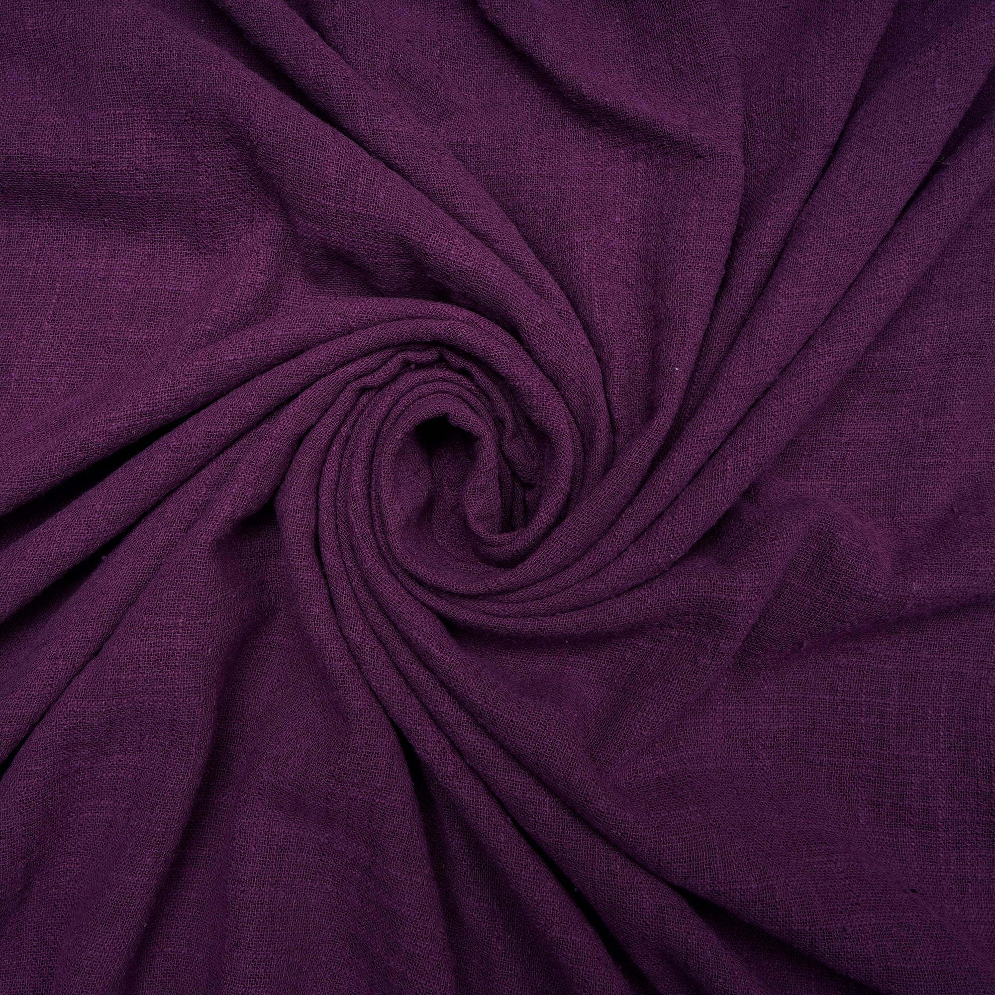 Purple Mill Dyed Cotton Matka Slub Fabric
