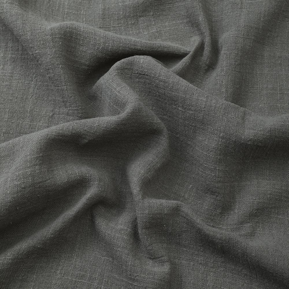 Olive Color Slub Cotton Fabric
