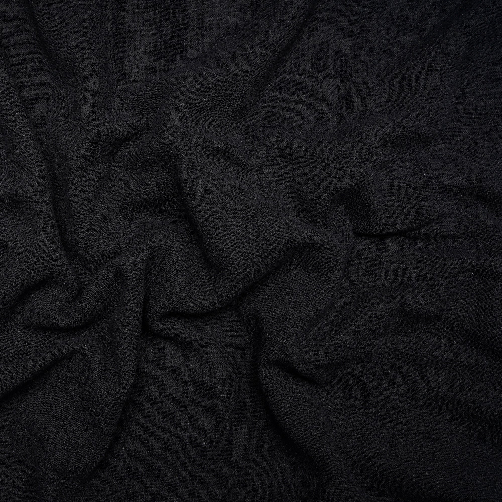 Black Color Cotton Viscose Slub Fabric