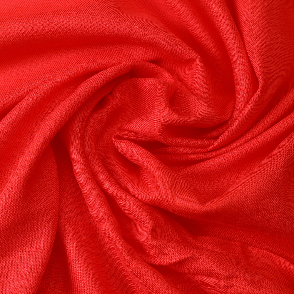 Red Color Viscose Satin Linen Fabric