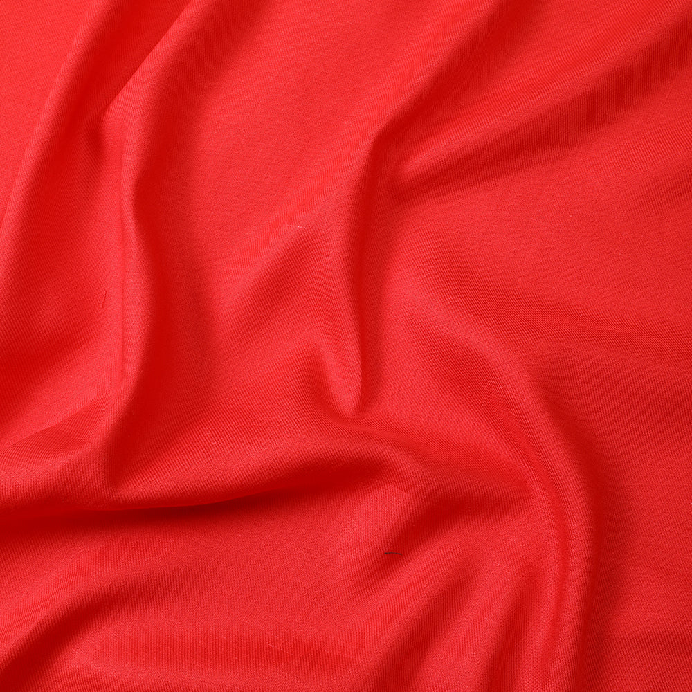 Red Color Viscose Satin Linen Fabric
