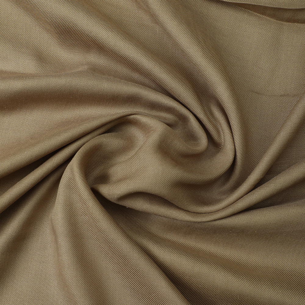 Brown Color Viscose Satin Linen Fabric