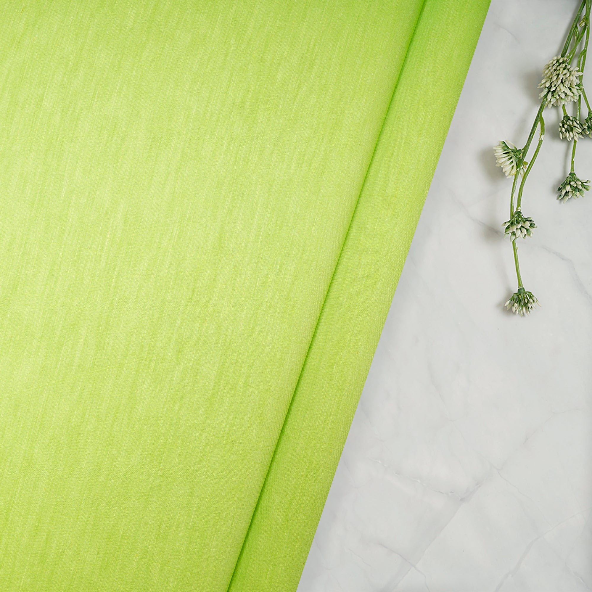 Light Green Color Remi Satin Fabric
