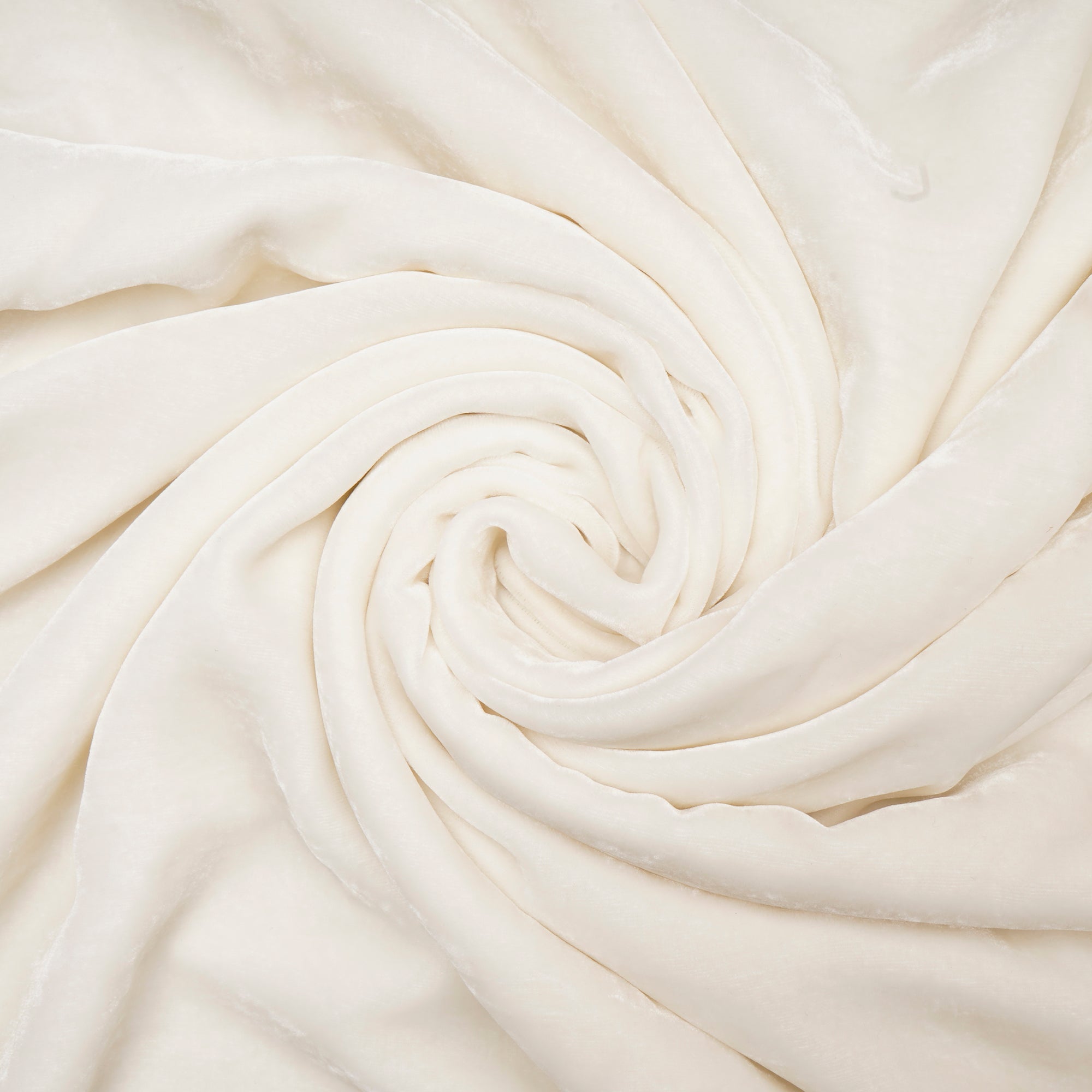 White Color Nylon Velvet Silk Fabric