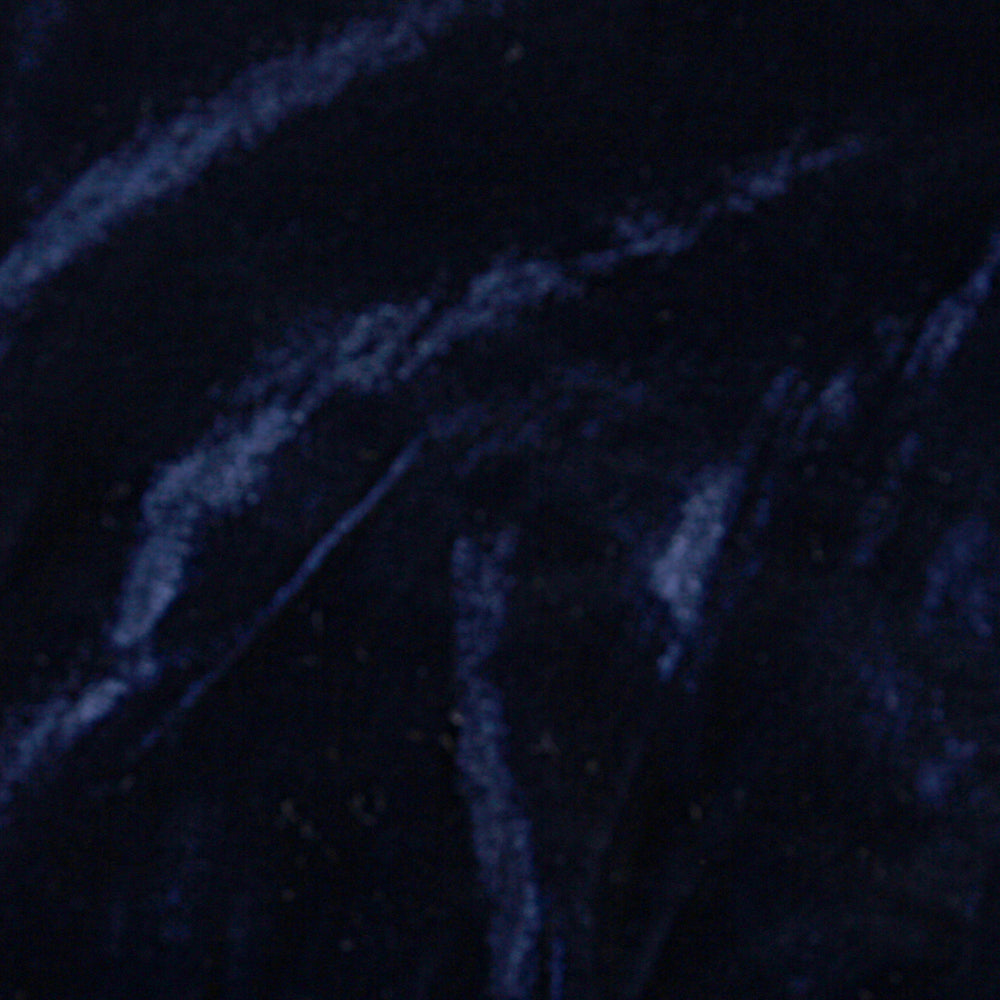Dark Navy Blue Color Velvet Silk Fabric