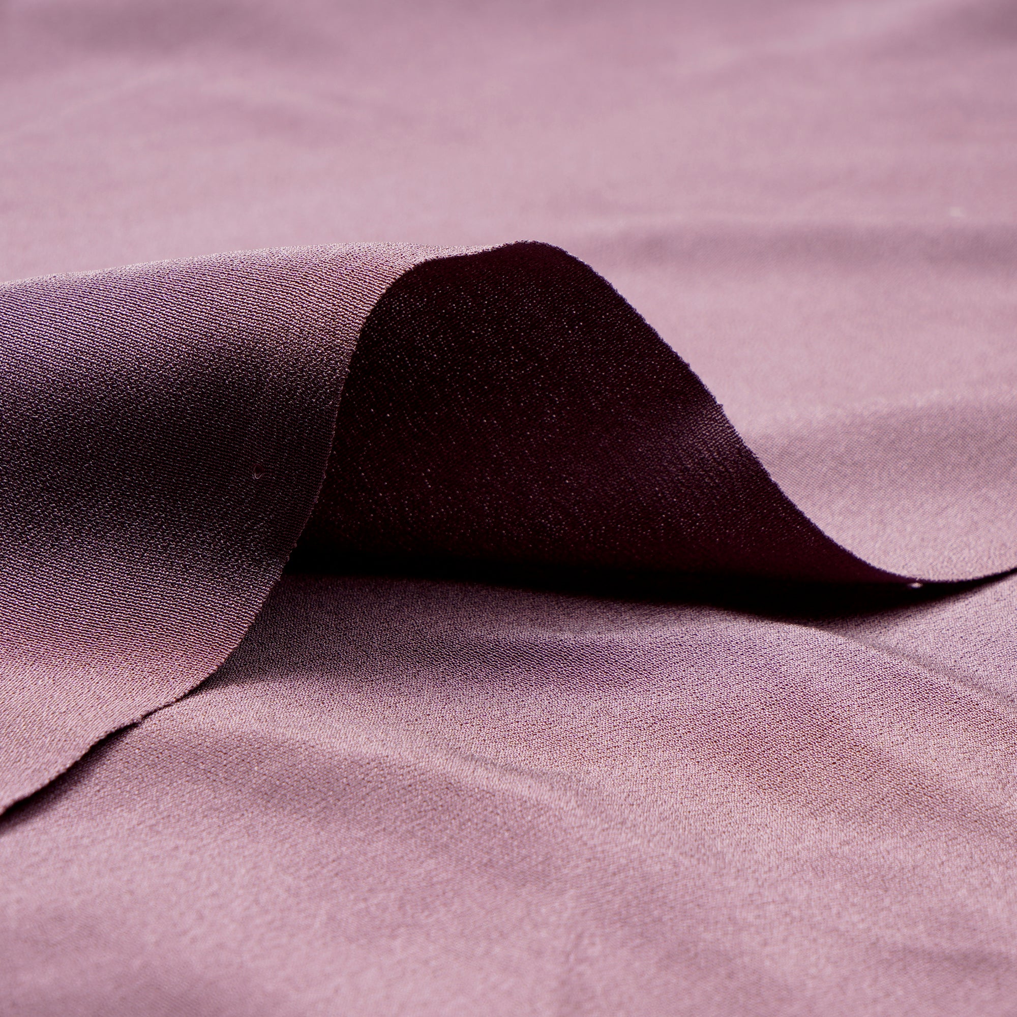 Dusty Lavender Color Heavy Crepe Silk Fabric