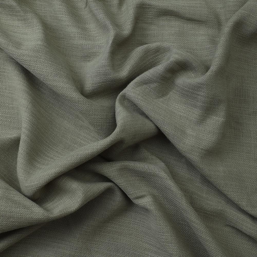 Pistachio Green Color Cotton Viscose Slub Fabric