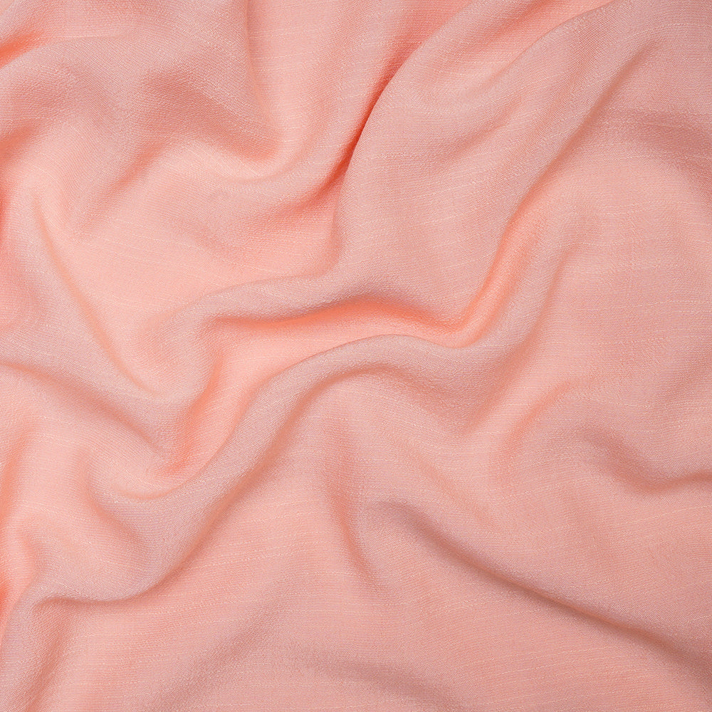 Light Peach Color Yarn Dyed Linen Crepe Fabric