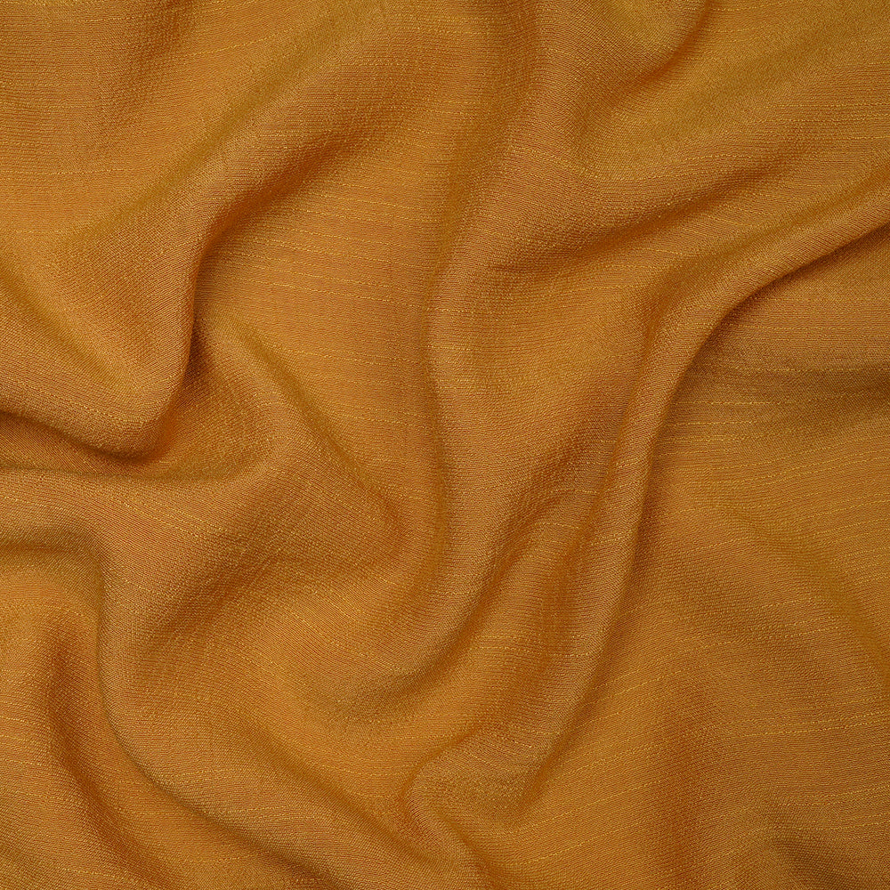 Yellow Color Yarn Dyed Linen Crepe Fabric