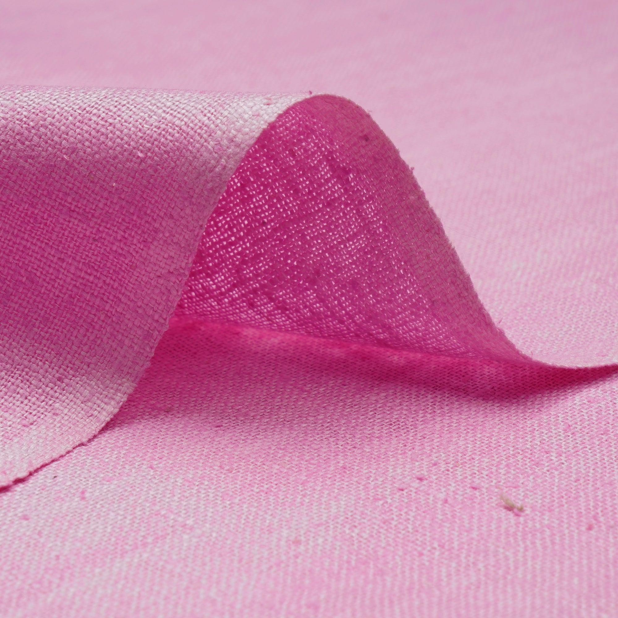 Ultra Pink Color Matka Noile Silk Fabric