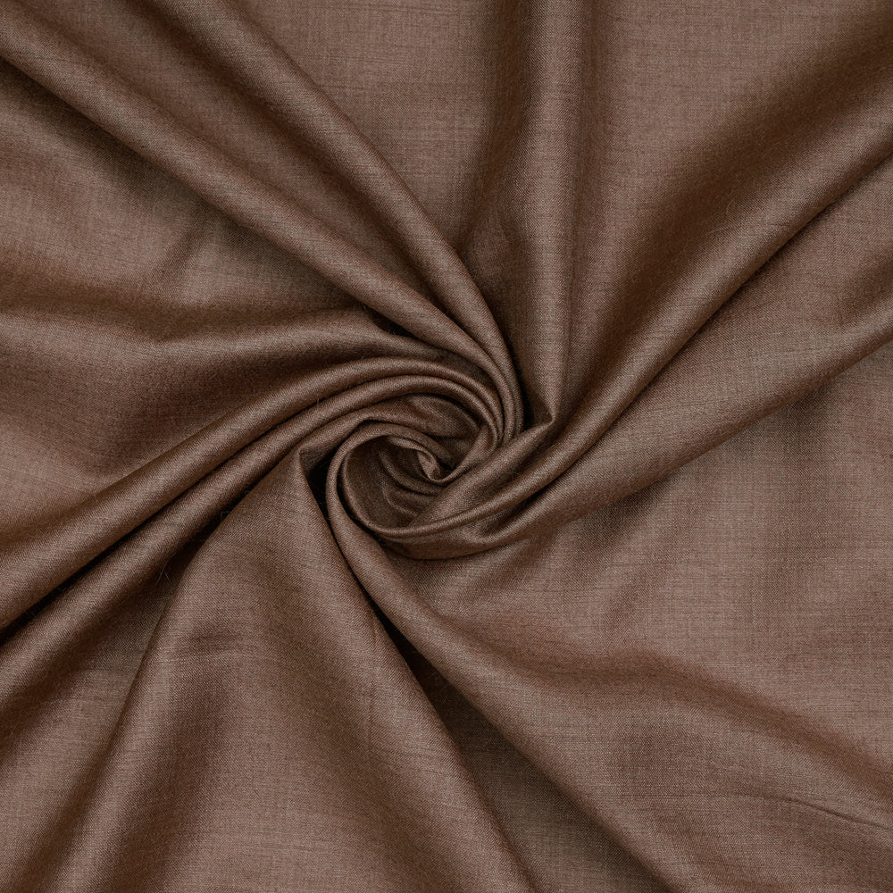 Brown Color Tussar Muga Silk Fabric