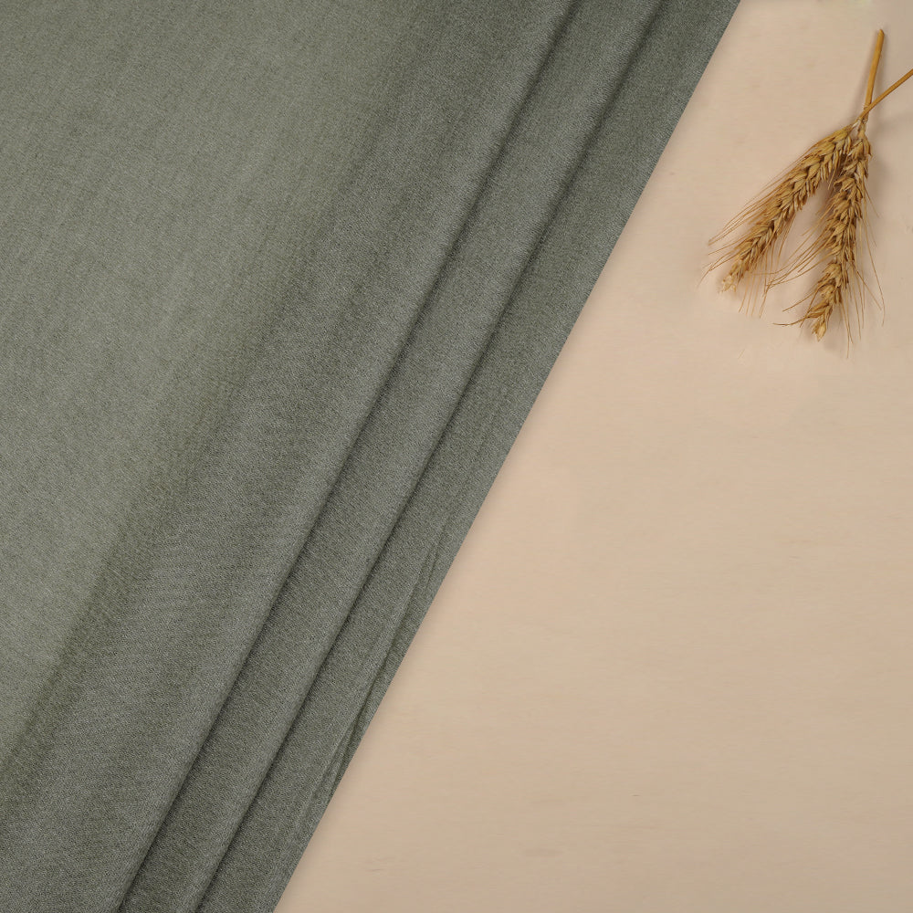 Grey Color Tussar Muga Silk Fabric