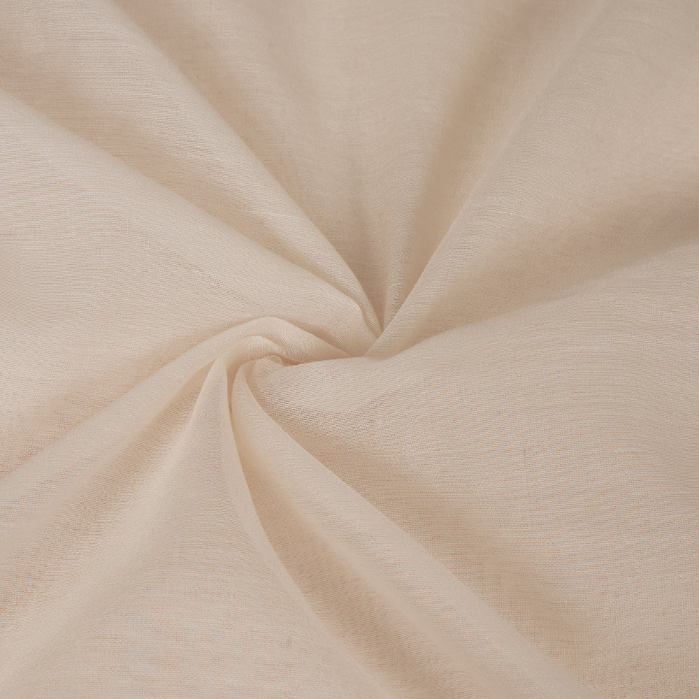 Cosmic Latte Color Wool Silk Fabric