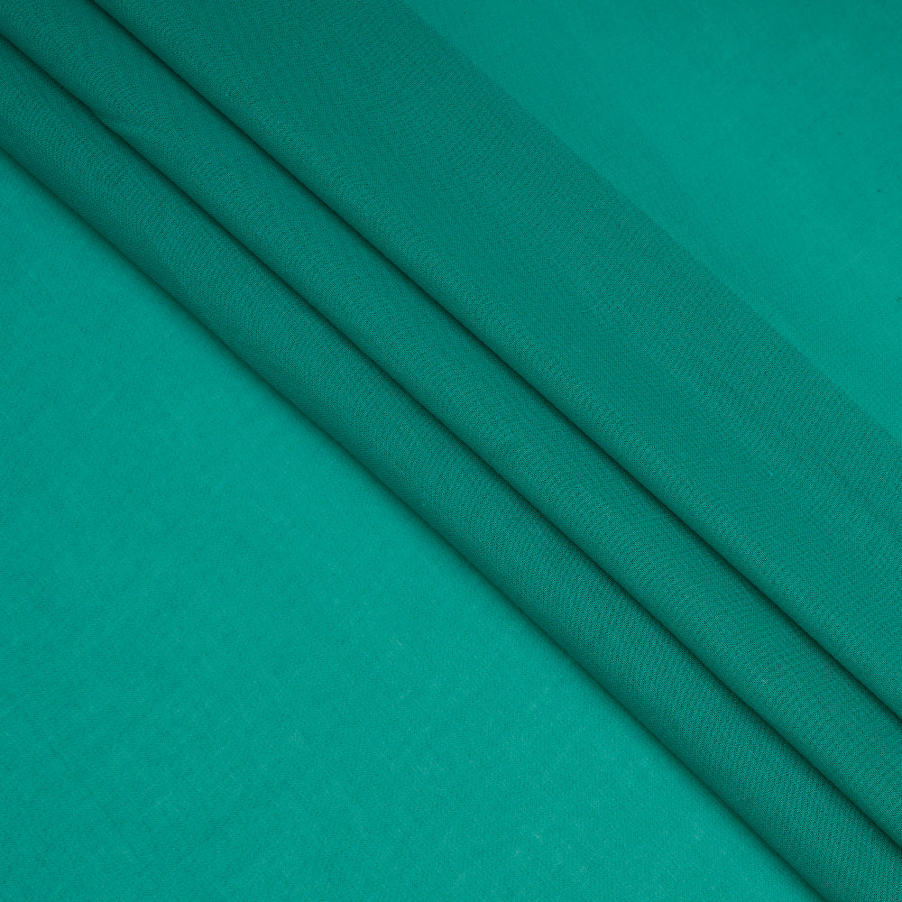 Verdigris Color Mill Dyed High Twist 2x2 Cotton Voile Fabric