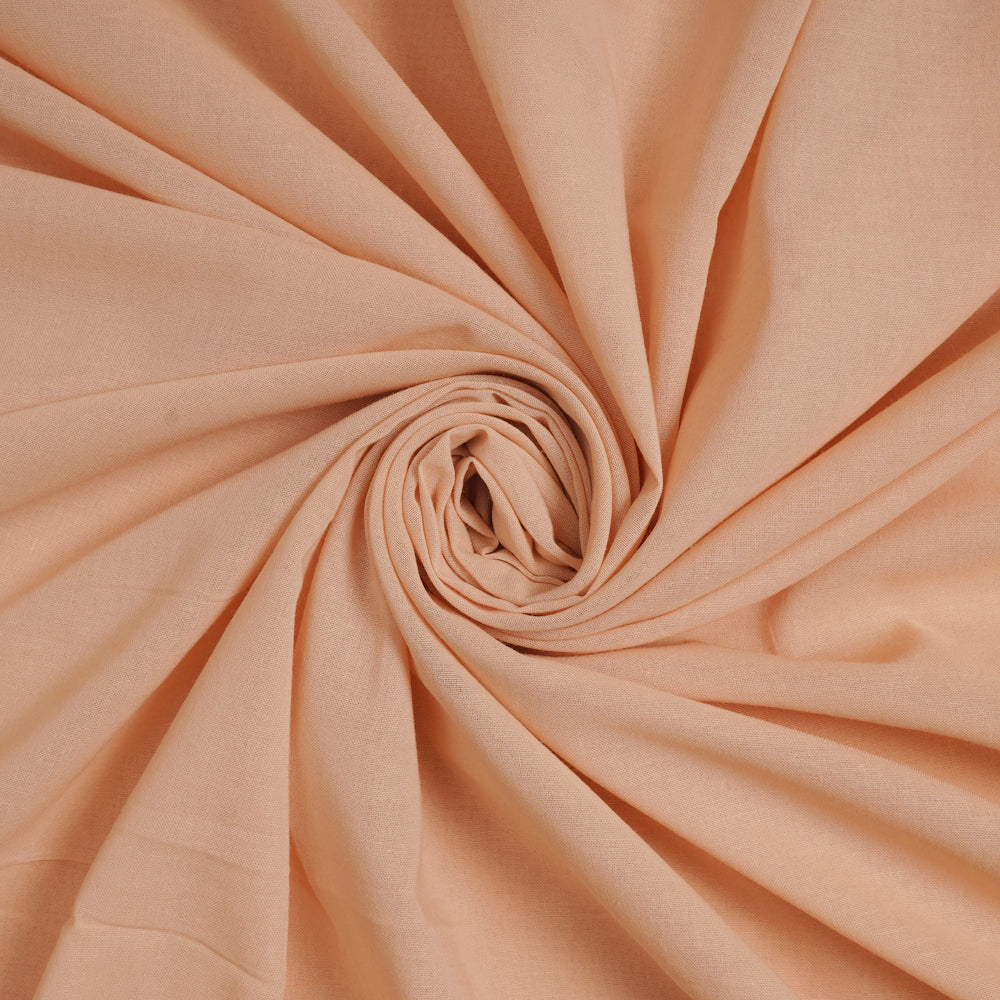 Light Apricot Color Mill Dyed High Twist 2x2 Cotton Voile Fabric