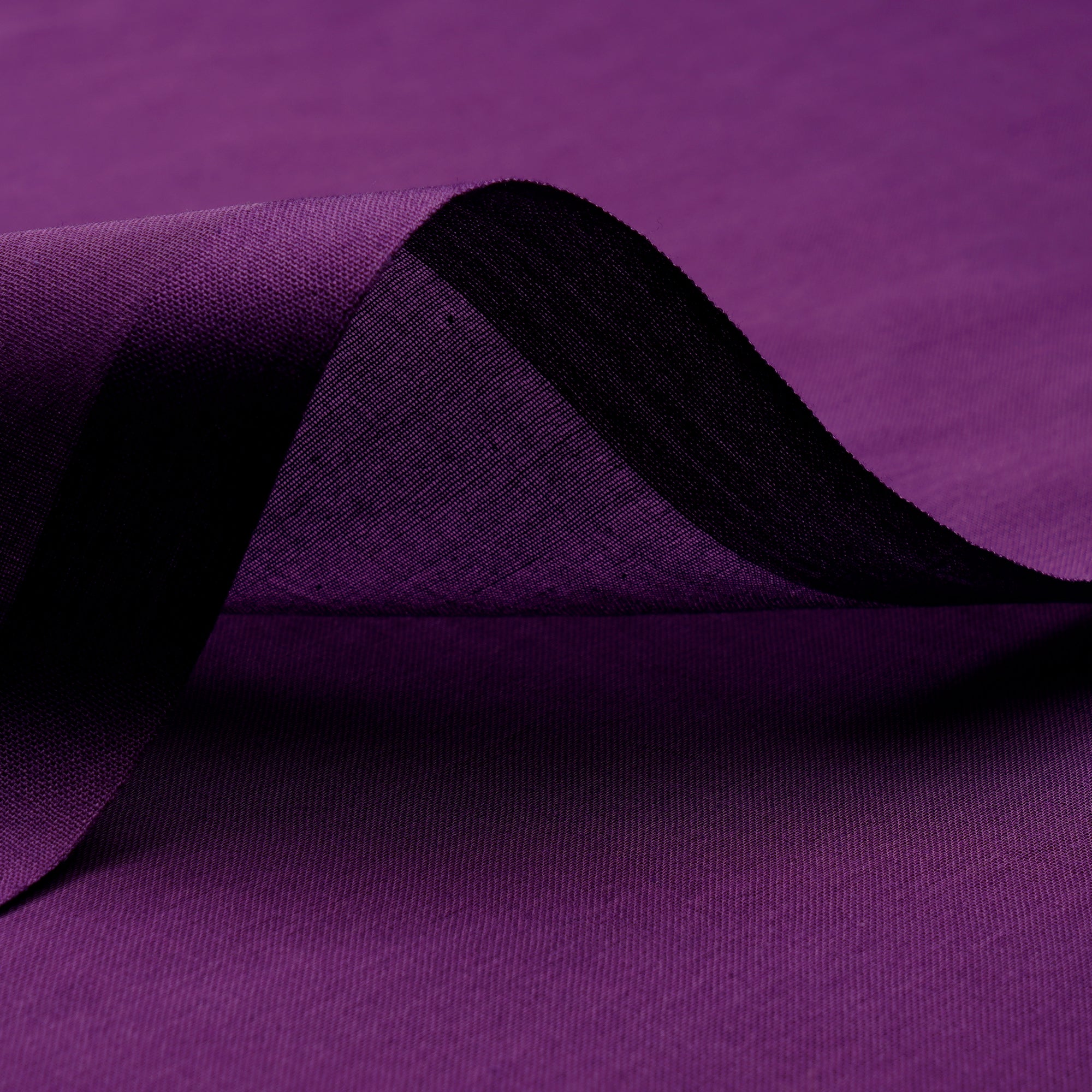 Purple Color Piece Dyed High Twist 2x2 Cotton Voile Fabric