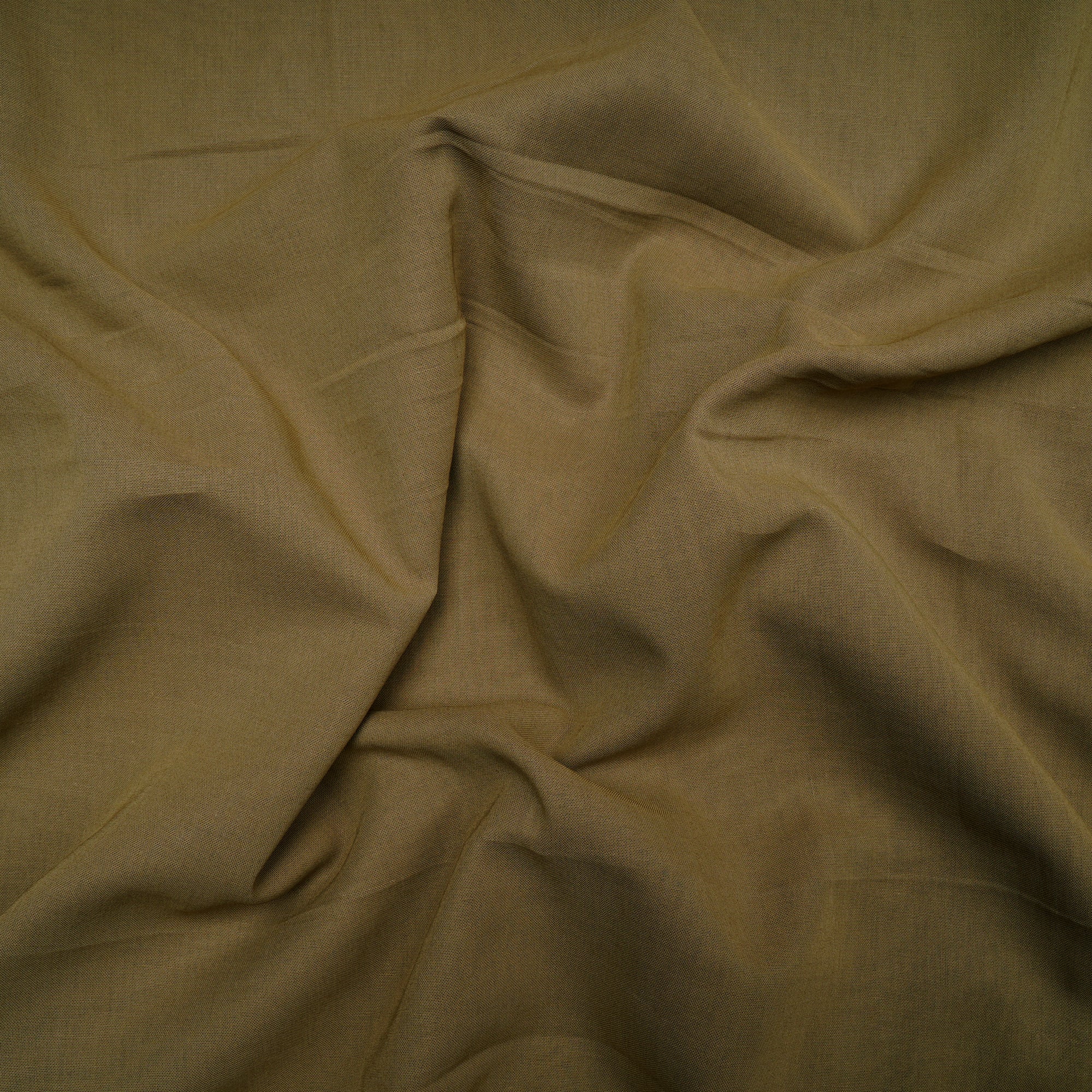 Olive Green Color Piece Dyed High Twist 2x2 Cotton Voile Fabric