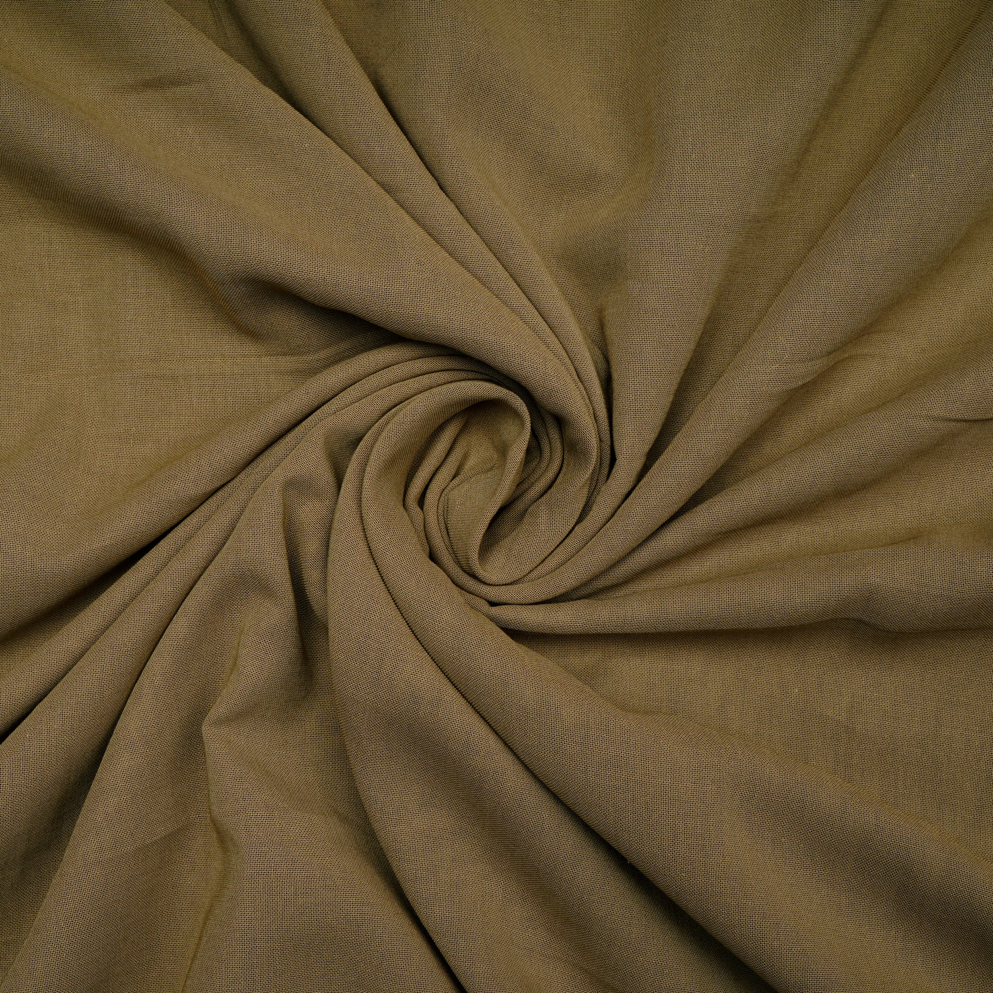 Olive Green Color Piece Dyed High Twist 2x2 Cotton Voile Fabric