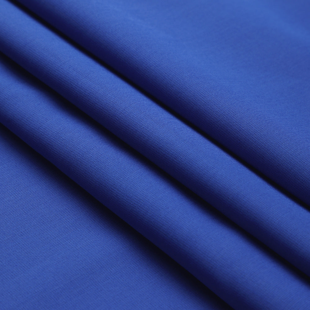 Blue Color Mill Dyed High Twist 2x2 Cotton Voile Fabric