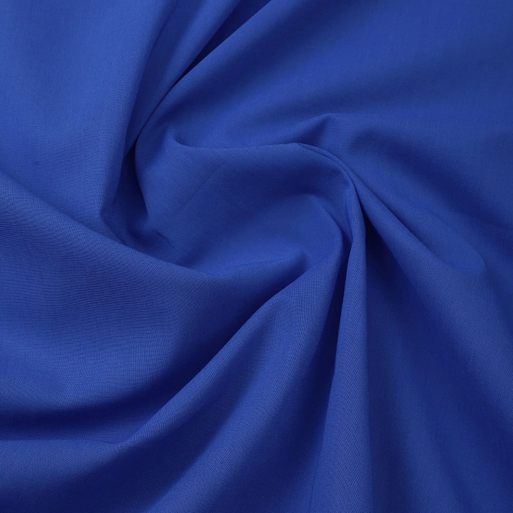 Blue Color Mill Dyed High Twist 2x2 Cotton Voile Fabric