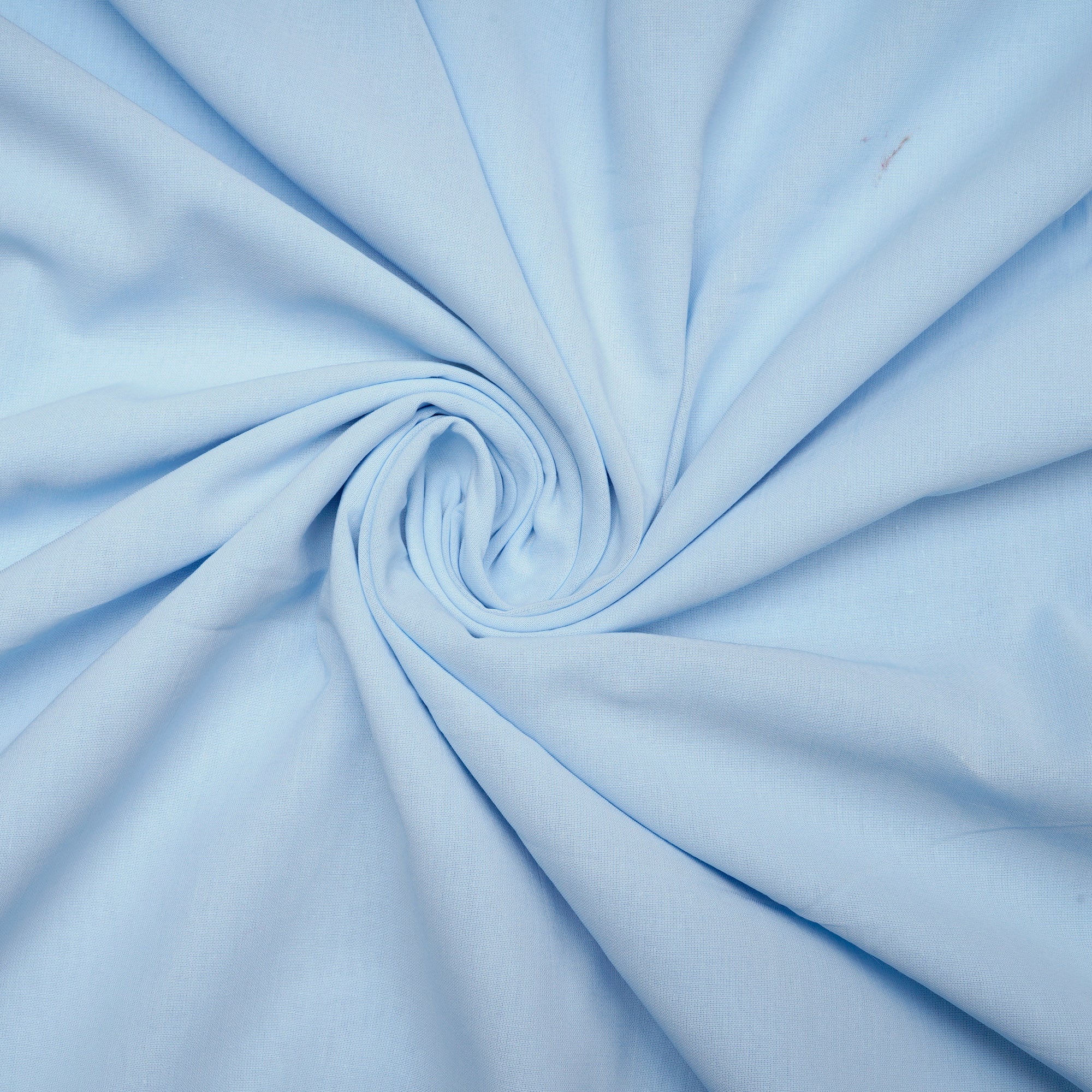 Baby Blue Color Mill Dyed High Twist 2x2 Cotton Voile Fabric