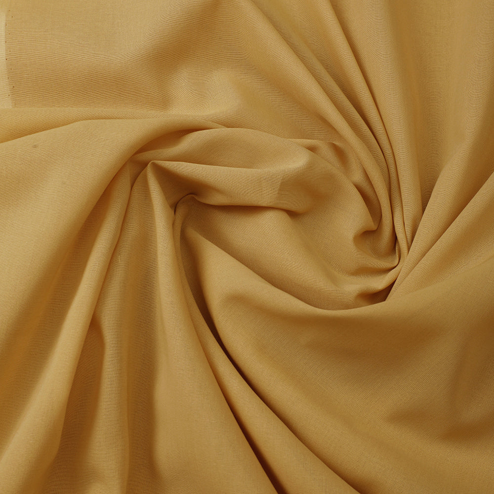 Dandelion Yellow Color Mill Dyed High Twist 2x2 Cotton Voile Fabric