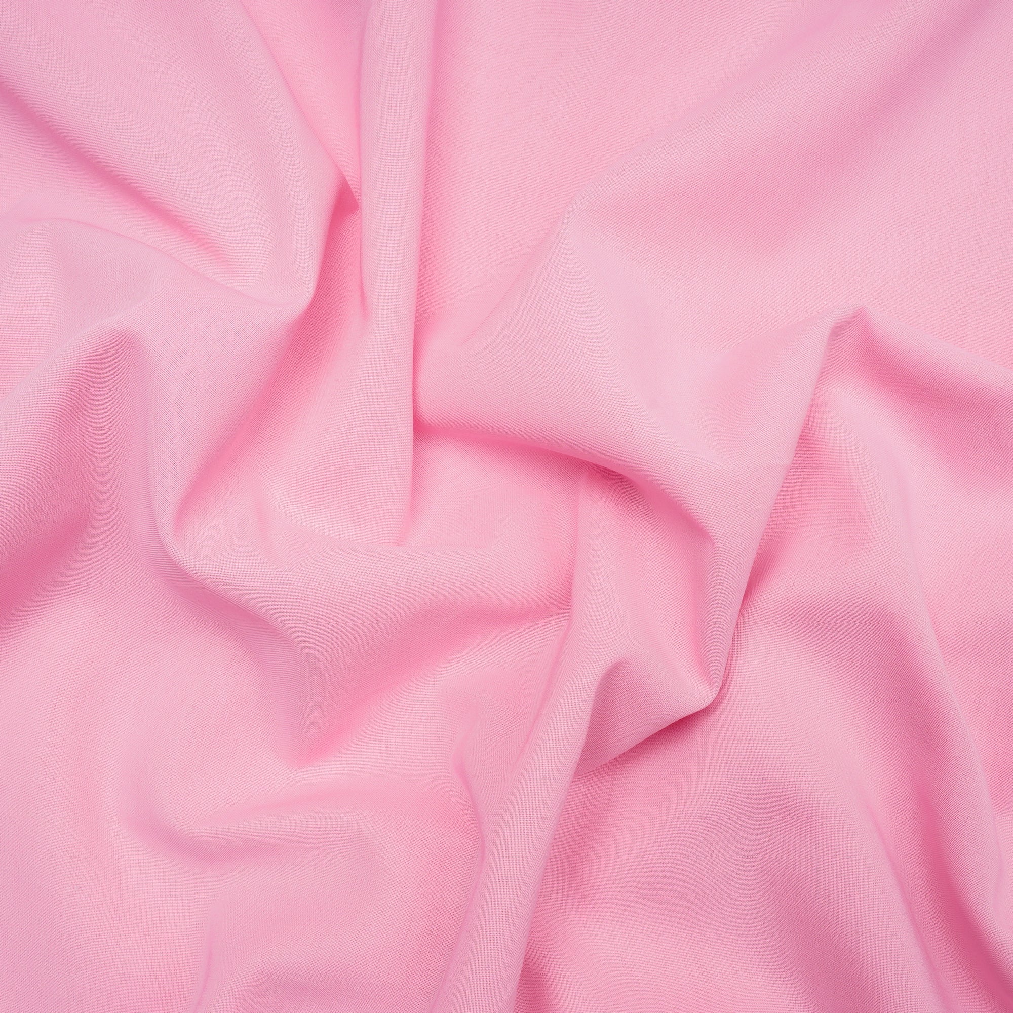 Carnation Pink Color Mill Dyed High Twist 2x2 Cotton Voile Fabric