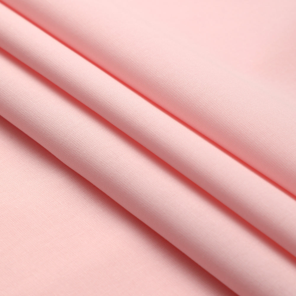 Light Flamingo Pink Color Mill Dyed High Twist 2x2 Cotton Voile Fabric