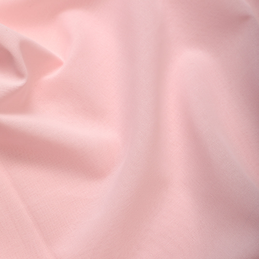 Light Flamingo Pink Color Mill Dyed High Twist 2x2 Cotton Voile Fabric
