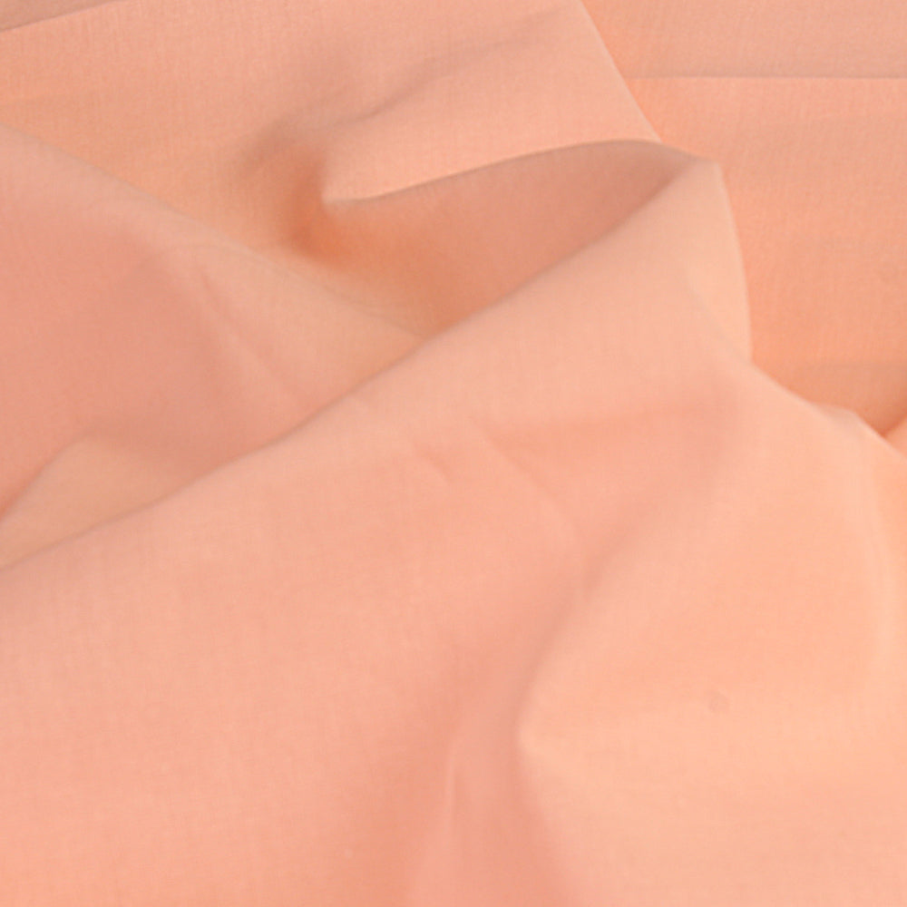 Peach Color Mill Dyed High Twist 2x2 Cotton Voile Fabric