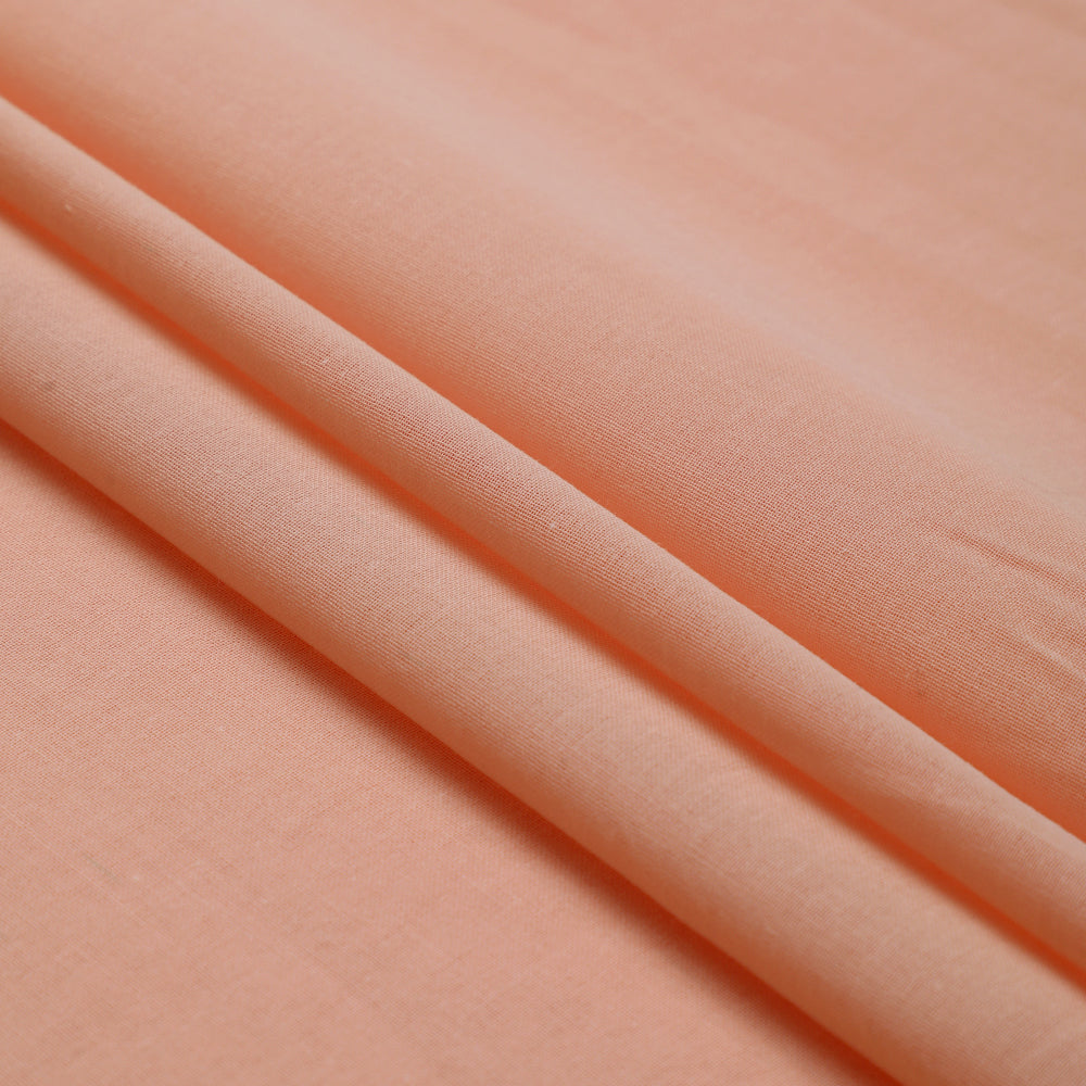 Salmon Buff Color Piece Dyed High Twist 2x2 Cotton Voile Fabric