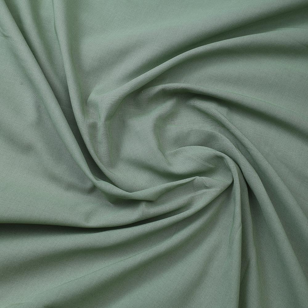 Moss Green Color Piece Dyed High Twist 2x2 Cotton Voile Fabric