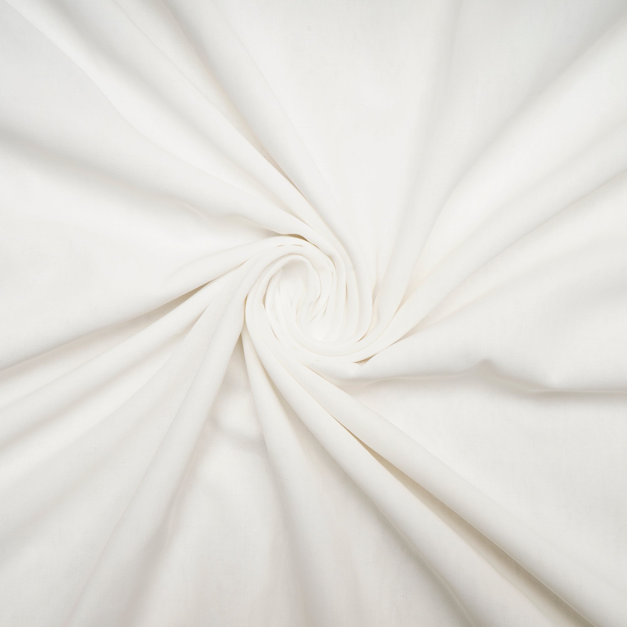 White Color High Twist 2x2 Cotton Voile Fabric