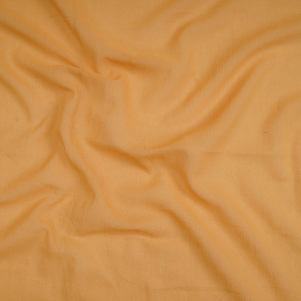 Saffron Mango Color Mill Dyed High Twist 2x2 Cotton Voile Fabric