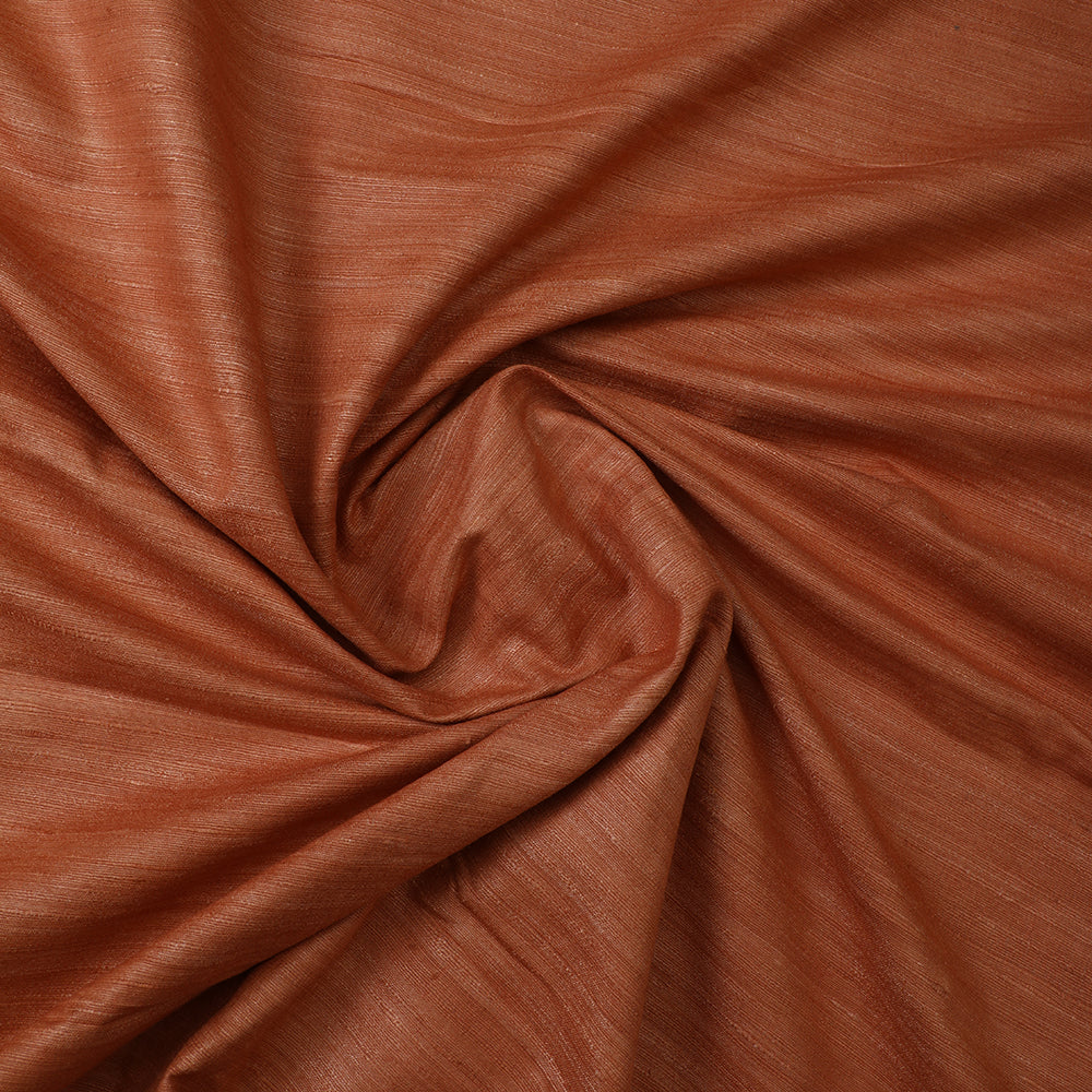 Orange Color Piece Dyed Natural Silk Fabric