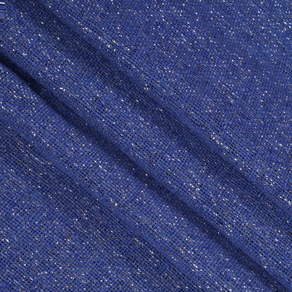Blue Color Noile Linen Fabric