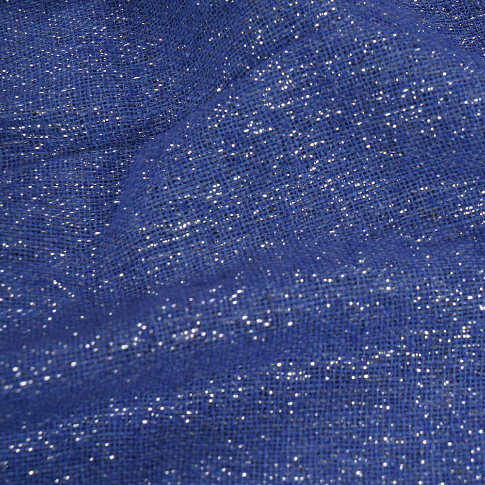 Blue Color Noile Linen Fabric