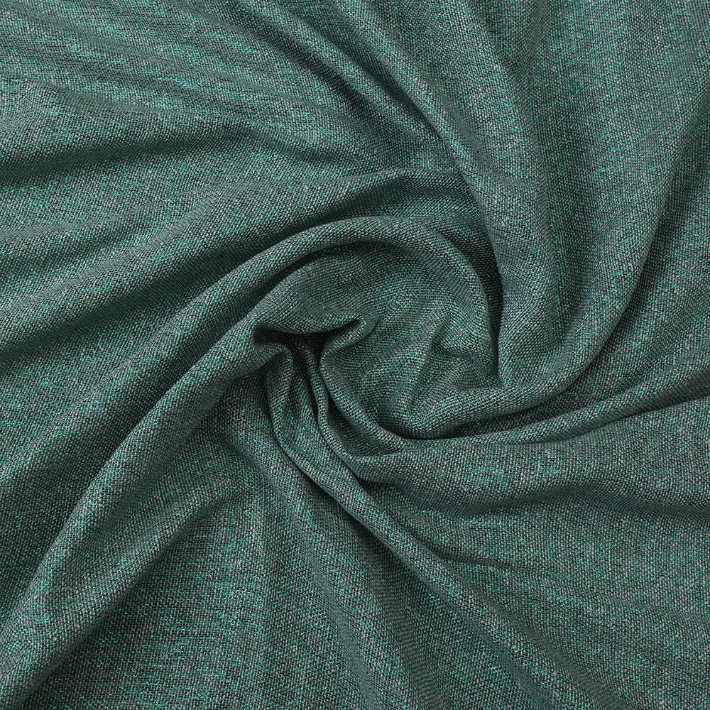 Green-White Color Noile Linen Fabric