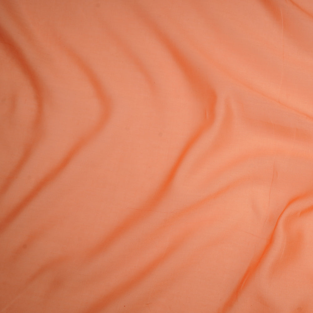 Peach Color Piece Dyed Chanderi Fabric